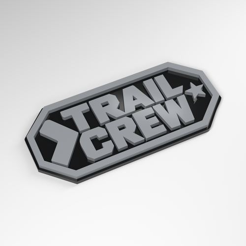 Distintivo Acrilico 3D Trail Crew Club