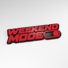 Interruttore Modalità Weekend Distintivo Acrilico 3D_3