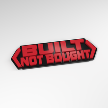 Distintivo 3D in Acrilico Built Not Bought Workshop_3