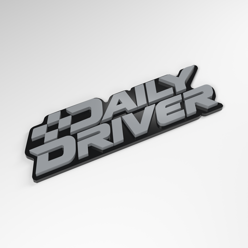 Distintivo Acrilico 3D Daily Driver Checker_1