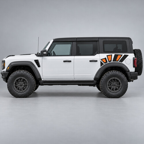 Adesivo in Vinile per Parafango Posteriore Raptor Rock Shards per Ford Bronco 2024