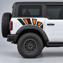 Adesivo in Vinile per Parafango Posteriore Raptor Rock Shards per Ford Bronco 2024_2