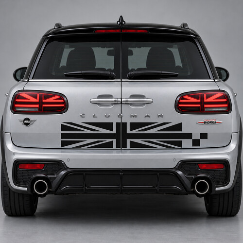 Adesivo in vinile per portellone John Cooper Works Union Checker per MINI Clubman 2020_1