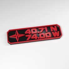 Distintivo 3D in Acrilico con Coordinate Personalizzate_3