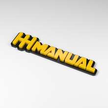 Distintivo Auto Manual Shift Gate in Acrilico 3D_2