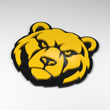 Distintivo Auto in Acrilico 3D Grizzly Bear_2