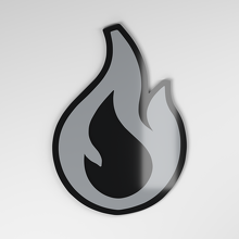 Targhetta Auto Acrilica 3D Flame_4