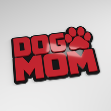 Targa Auto 3D in Acrilico Dog Mom_3