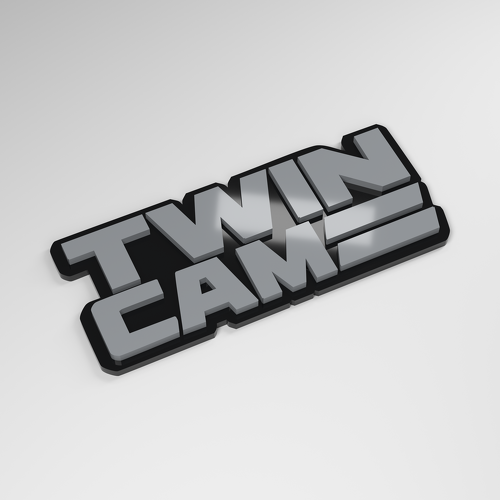 Emblema Auto 3D in Acrilico Twin Cam_1