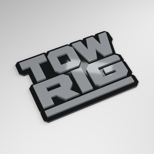 Distintivo Auto 3D in Acrilico Tow Rig_1