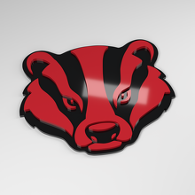 Distintivo Auto 3D in Acrilico Badger_3