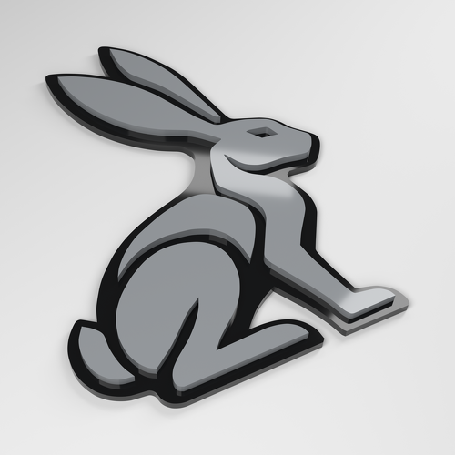 Distintivo Auto 3D in Acrilico Hare_1