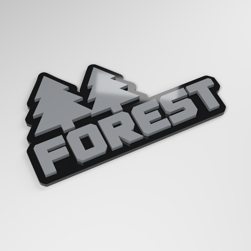 Distintivo Auto in Acrilico 3D Forest_1
