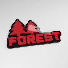 Distintivo Auto in Acrilico 3D Forest_3