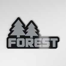 Distintivo Auto in Acrilico 3D Forest_4