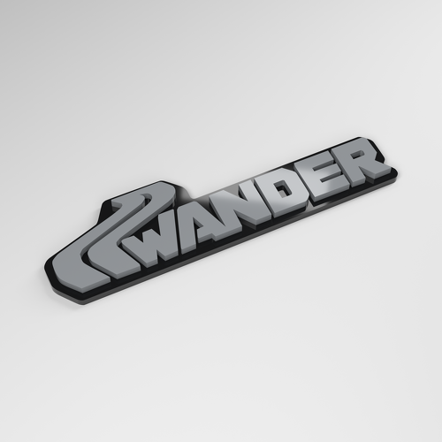 Distintivo Auto 3D in Acrilico Wander_1