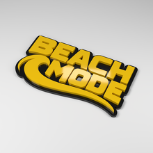 Distintivo Auto in Acrilico 3D Modalità Spiaggia_2