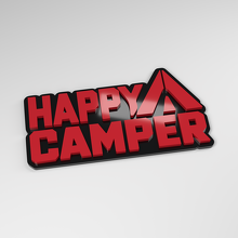 Distintivo Auto 3D in Acrilico Happy Camper_3
