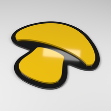 Distintivo Auto 3D in Acrilico a Forma di Funghetto_2