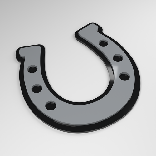 Distintivo Auto in Acrilico 3D a Ferro di Cavallo_1