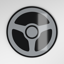 Distintivo Auto 3D in Acrilico per Volante_4