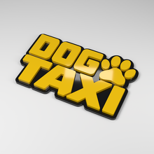 Distintivo Auto 3D in Acrilico Dog Taxi_2