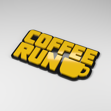 Distintivo Auto 3D in Acrilico Coffee Run_2