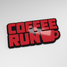 Distintivo Auto 3D in Acrilico Coffee Run_3