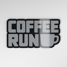 Distintivo Auto 3D in Acrilico Coffee Run_4