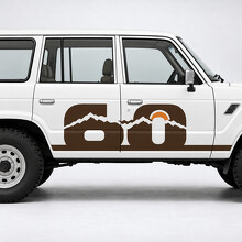 Adesivo in Vinile Numero Ridge Side per Toyota Land Cruiser FJ60 1981–1987_2