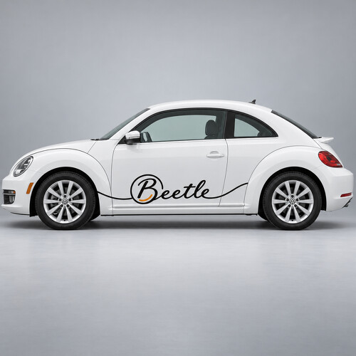 Adesivo in Vinile Laterale con Scritta Roundel per Volkswagen Beetle 2013_1