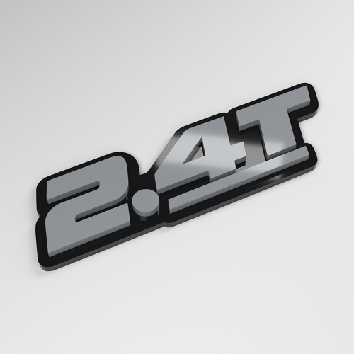 Distintivo Auto 3D in Acrilico 2.4T_1