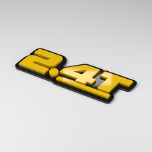 Distintivo Auto 3D in Acrilico 2.4T_2