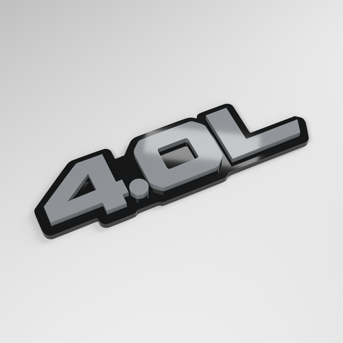 Emblema Auto 3D in Acrilico 4.0L_1