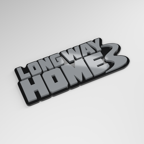 Distintivo Auto Acrilico 3D Long Way Home_1