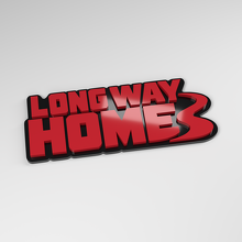 Distintivo Auto Acrilico 3D Long Way Home_3