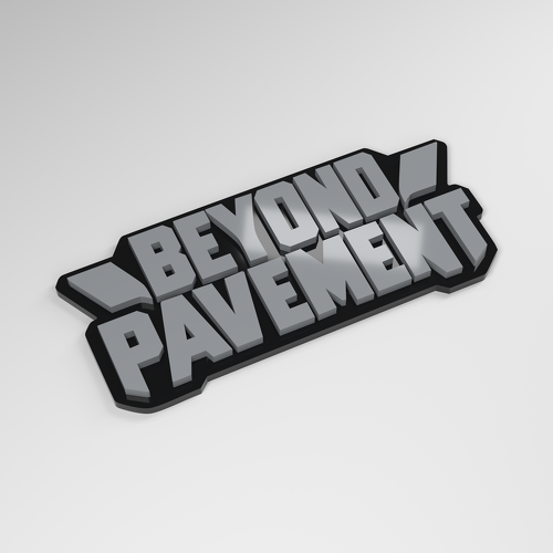 Badge Auto 3D in Acrilico Beyond Pavement_1