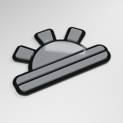 Distintivo Auto in Acrilico 3D Sunrise_1
