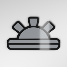 Distintivo Auto in Acrilico 3D Sunrise_4