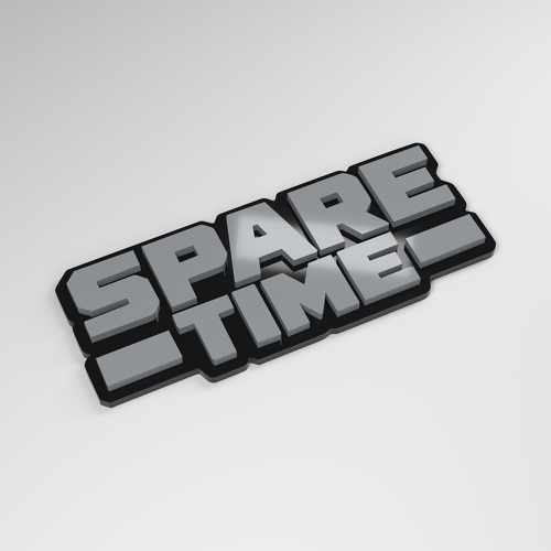 Distintivo Auto 3D in Acrilico Spare Time_1