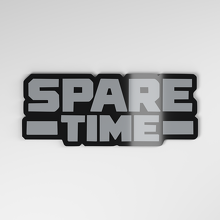 Distintivo Auto 3D in Acrilico Spare Time_4