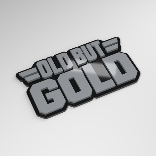 Vecchia ma d'oro Emblema Auto in Acrilico 3D_1