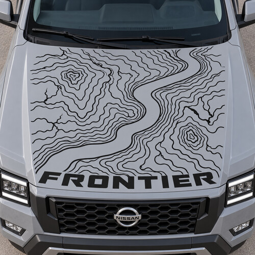 Adesivo in Vinile Rivercut SV per Cofano Nissan Frontier 2022_1