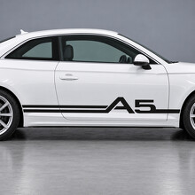 Adesivo in Vinile Laterale a Nastro Intrecciato per Audi A5 2018_2