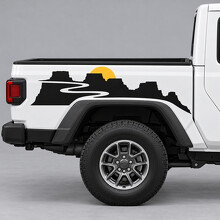 Adesivo in Vinile Canyon Switchbacks per Fiancata Jeep Gladiator Sport JT 2020–2026_2