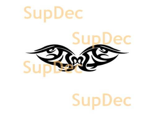 Adesivo Vinilico Tribal Shadow Wings per Auto