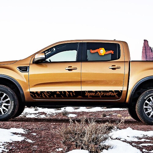 Adesivo Grafica Strisce Wild Side 2 per Ford Ranger Wildtrak