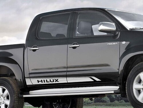 Kit di adesivi in vinile con strisce laterali marchiate per Toyota Hilux SR5