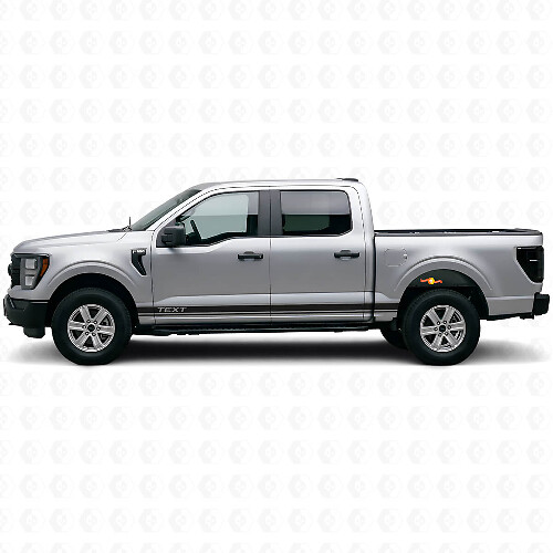 Kit Adesivi in Vinile Doppie Strisce Laterali Personalizzate per Musclecar truck 2016