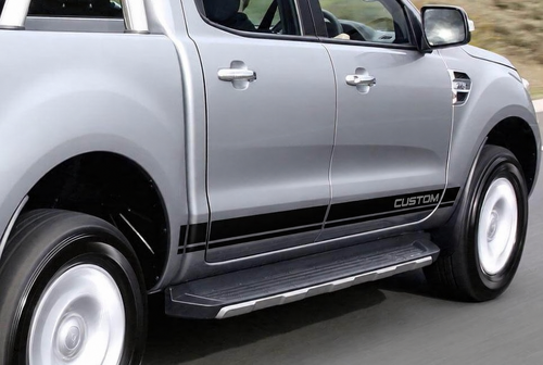 Adesivo vinile personalizzato per striscia inferiore corpo battitacco per Ford Ranger 2011-2015